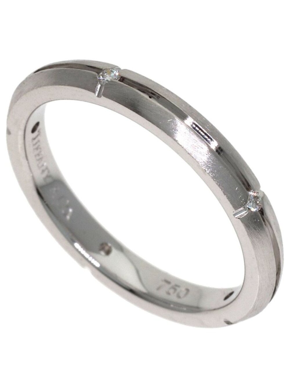 Tiffany & Co Streamerica Diamond Ring 18k White Gold